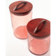 Hammered Glass Canisters, Assorted Colors