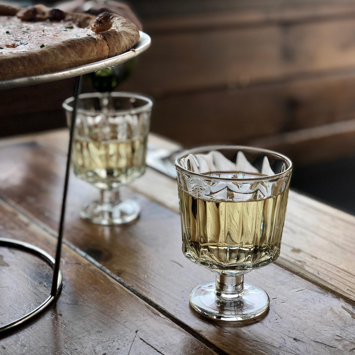 City Wine Glass Set -6 - Glass Stem Detail | Bone & Brass