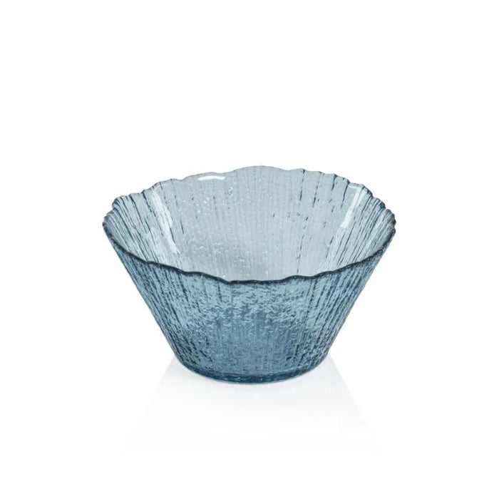 Icy Sapphire Blue Glass Bowls, Set 6 | Bone & Brass