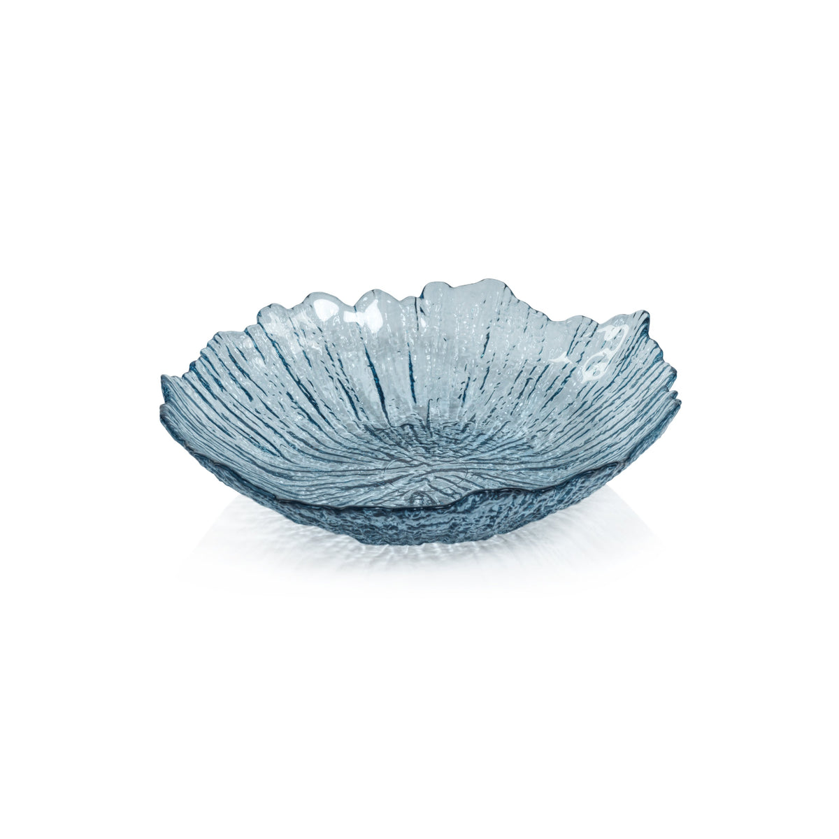 Icy Sapphire Blue Glass Bowls, Set 6 | Bone & Brass