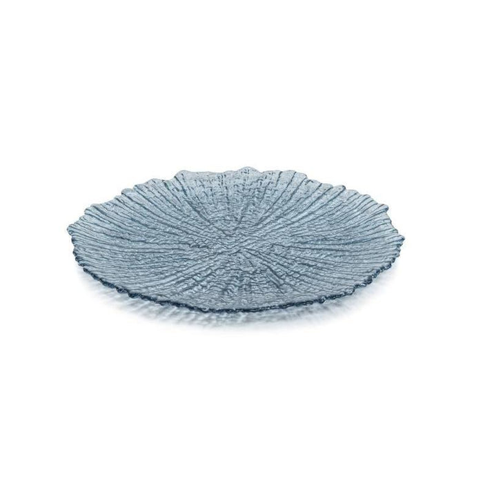 Icy Sapphire Glass Salad Plates, Set of 6 | Bone & Brass