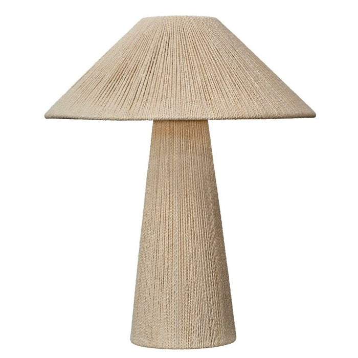 Off White Jute Table Lamp