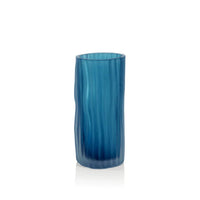 Indigo Blue Glass Vase | Bone & Brass