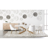 Irene Ivory Concrete Rectangle Dining Table