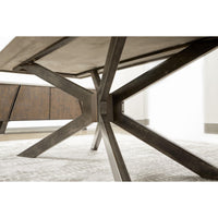 Irene Gray Concrete Rectangle Dining Table - Table View | Bone & Brass