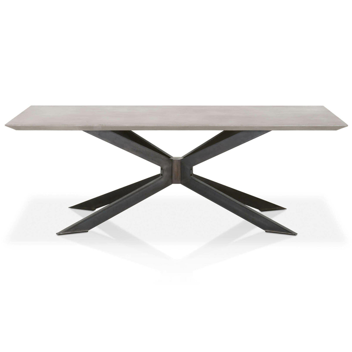 Irene Gray Concrete Rectangle Dining Table | Bone & Brass