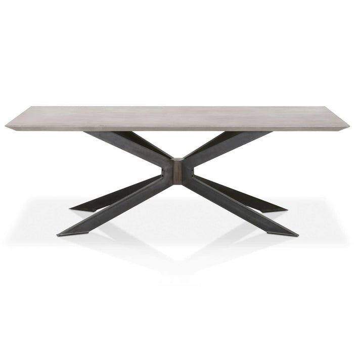 Irene Gray Concrete Rectangle Dining Table | Bone & Brass