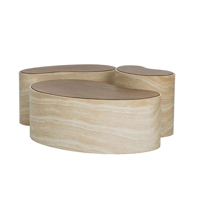 Ishiko Coffee Table - Large - Table Side View | Bone & Brass