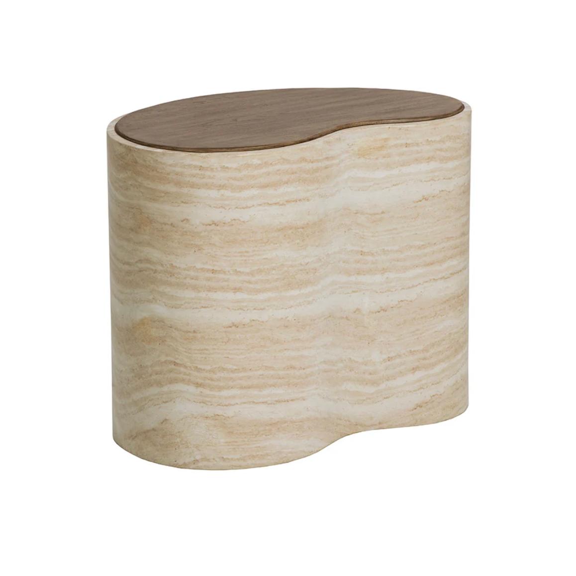 Ishiko Coffee Table - Small | Bone & Brass