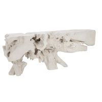Ivory Freeform Console Table | Bone & Brass