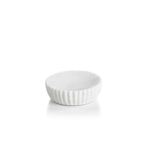 Ivory Marble Soap Dish | Bone & Brass