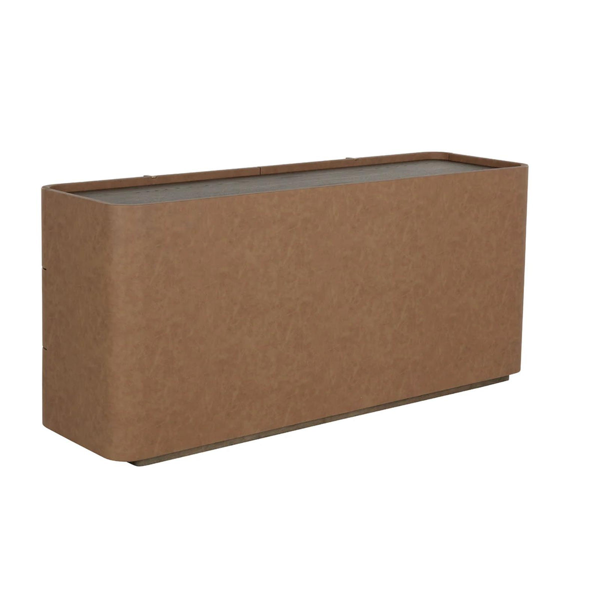 Jamille Cognac Leather 6-Drawer Dresser - Dresser View | Bone & Brass