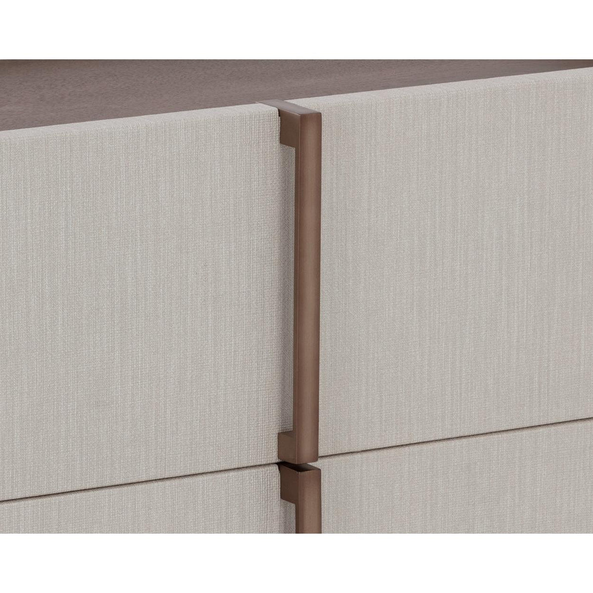 Jamille Cream Nightstand - Nightstand Top View | Bone & Brass