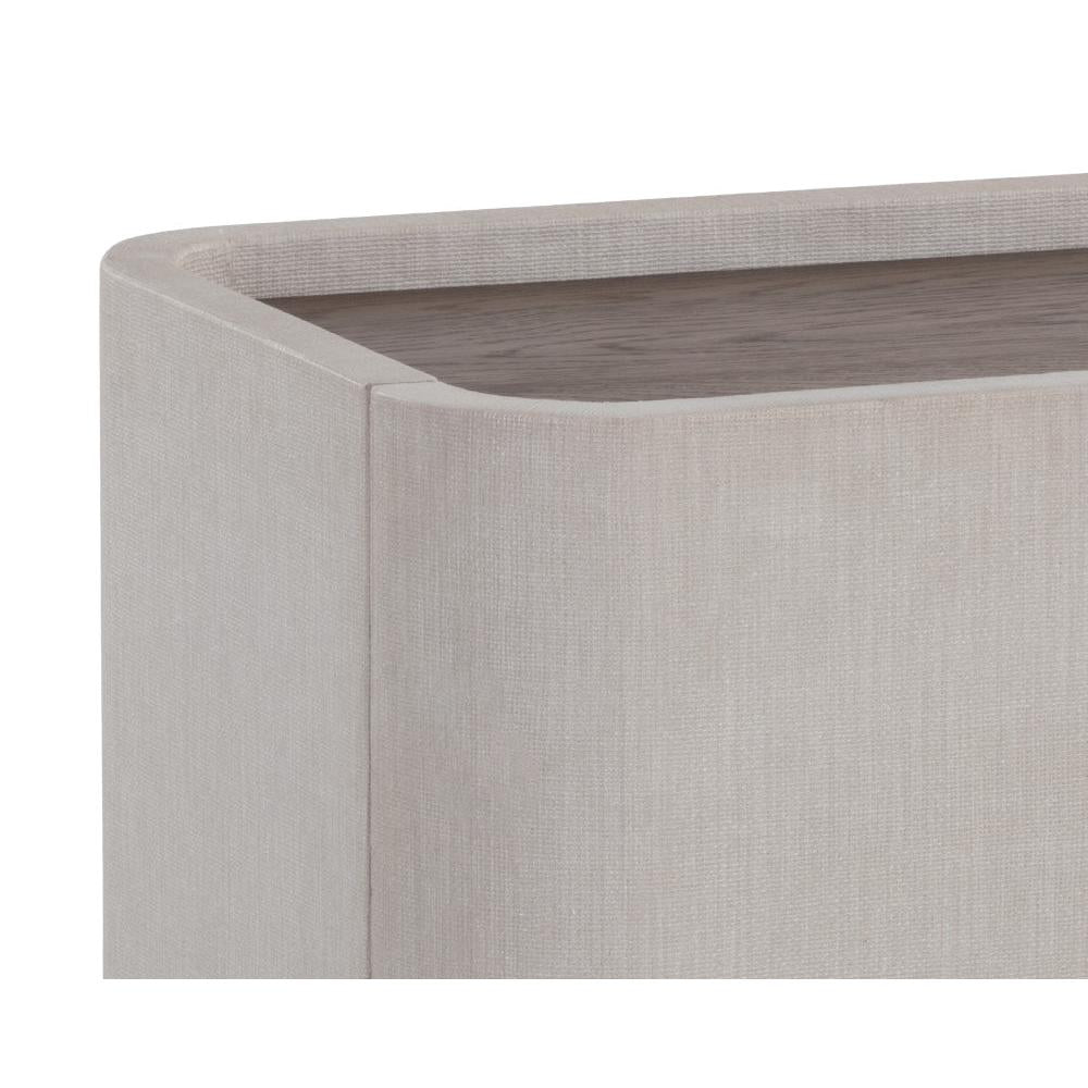 Jamille Cream Nightstand - Nightstand Top View | Bone & Brass