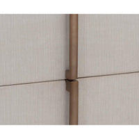 Jamille Cream Nightstand - Nightstand Side View | Bone & Brass