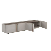 Jamille Cream Media & Storage Cabinet - Sideboard View | Bone & Brass