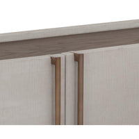 Jamille Cream Media & Storage Cabinet - Sideboard Side View | Bone & Brass