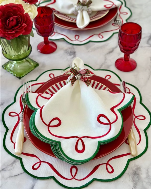 Jingle Bells Napkin Ring, Set of 4