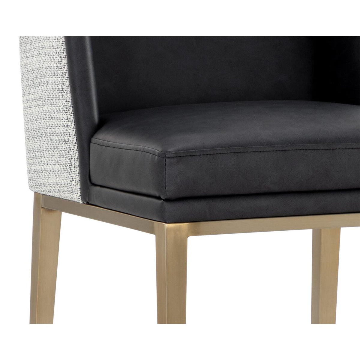 Joplin Counter Stool - Cantina Black|Vera White Pepper - Stool View | Bone & Brass