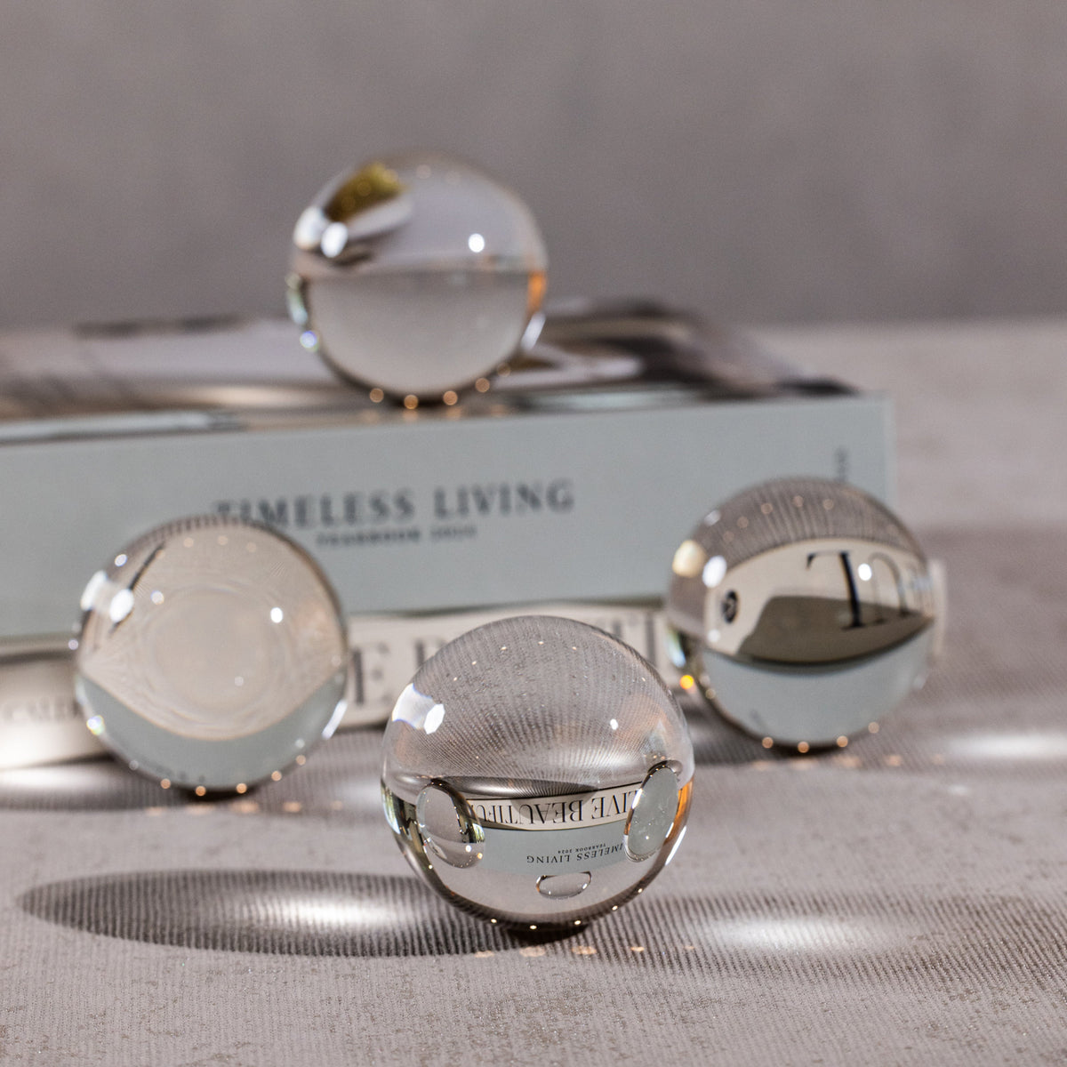 June Decorative Crystal Glass Balls - Close Up | Bone & Brass