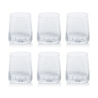 Kaleigh Hammered Rocks Glass, Set of 6 - Glass Close Up | Bone & Brass