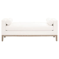 Kellen White Upholstered Bench
