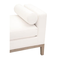 Kellen White Upholstered Bench