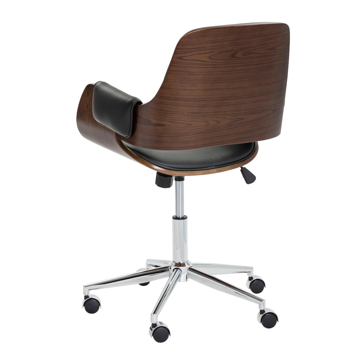 Kellan Onyx Desk Chair - Chair Side View | Bone & Brass