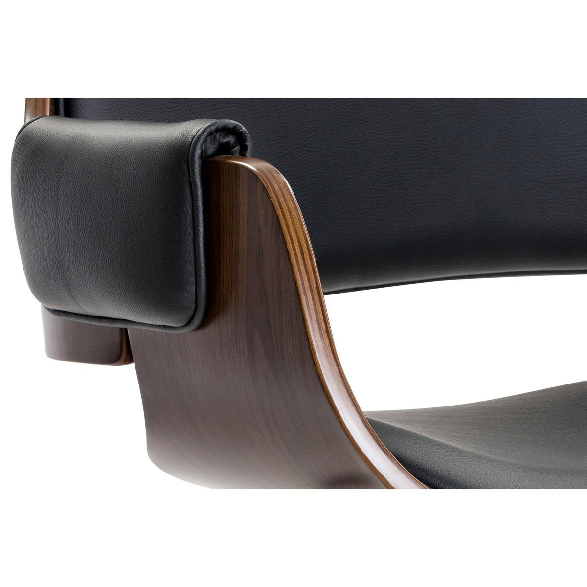 Kellan Onyx Desk Chair - Chair Upholstery Detail | Bone & Brass