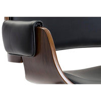 Kellan Onyx Desk Chair - Chair Upholstery Detail | Bone & Brass