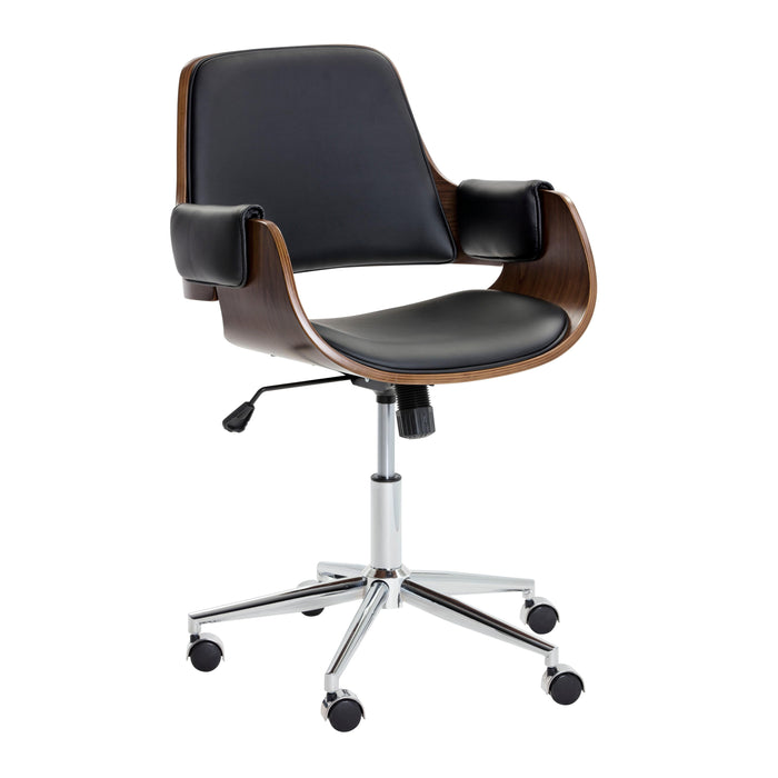 Kellan Onyx Desk Chair | Bone & Brass