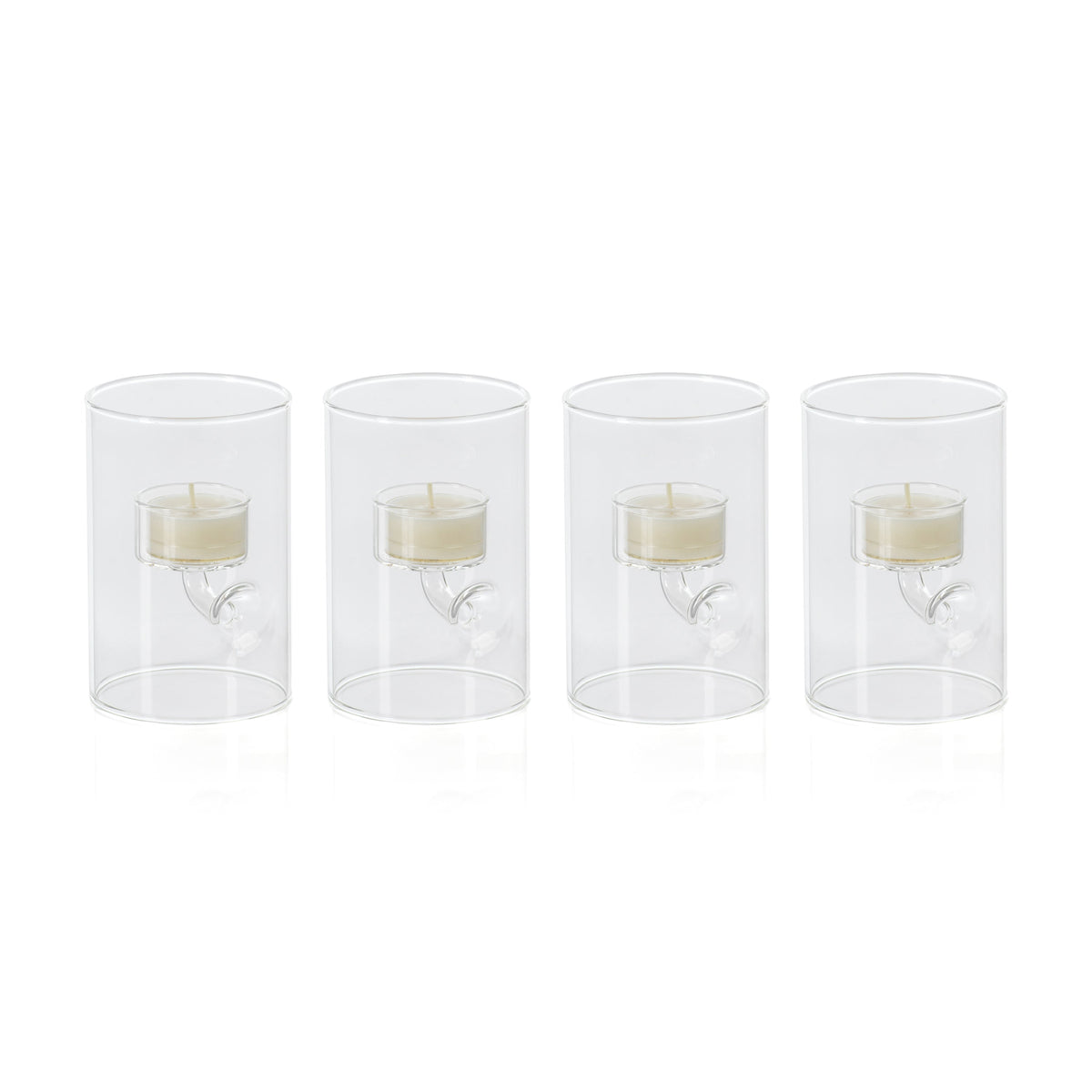 Kelsey Suspended Glass Tealight Holder, Extra Small, Set of 4 - Tealight Holder View | Bone & Brass