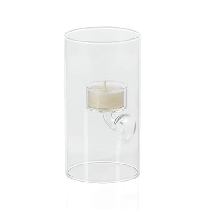 Kelsey Suspended Glass Tealight Holder, Large, Set of 4 | Bone & Brass