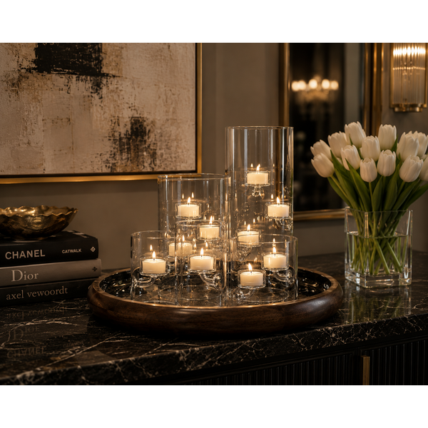 Kelsey Suspended Glass Tealight Holder, Extra Small, Set of 4
