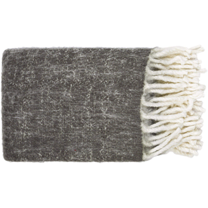 Kilkenny Charcoal & Cream Throw | Bone & Brass