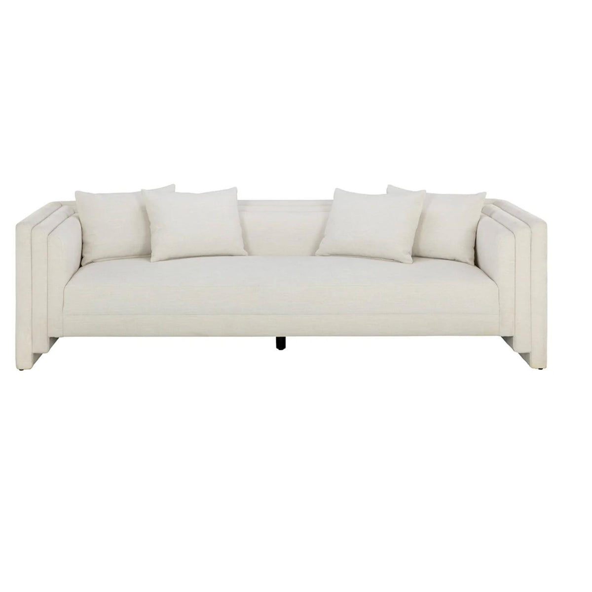 Kira Sofa - Heather Ivory Tweed - Sofa View | Bone & Brass