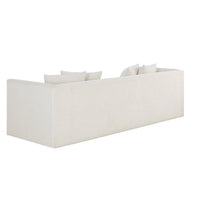 Kira Sofa - Heather Ivory Tweed - Sofa Side View | Bone & Brass
