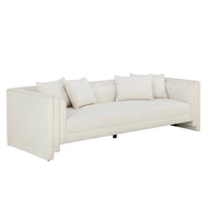 Kira Sofa - Heather Ivory Tweed | Bone & Brass