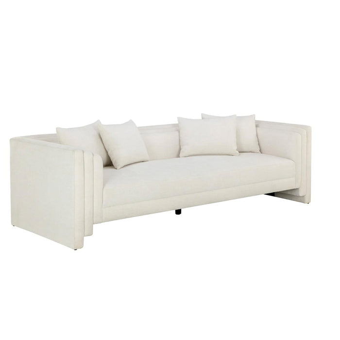 Kira Sofa - Heather Ivory Tweed | Bone & Brass