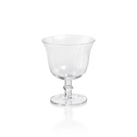 Kirby Clear Optic Cocktail / Dessert Glasses, Set of 4 | Bone & Brass