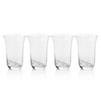 Kirby Clear Optic Highball Glasses, Set of 4 - Glass View | Bone & Brass