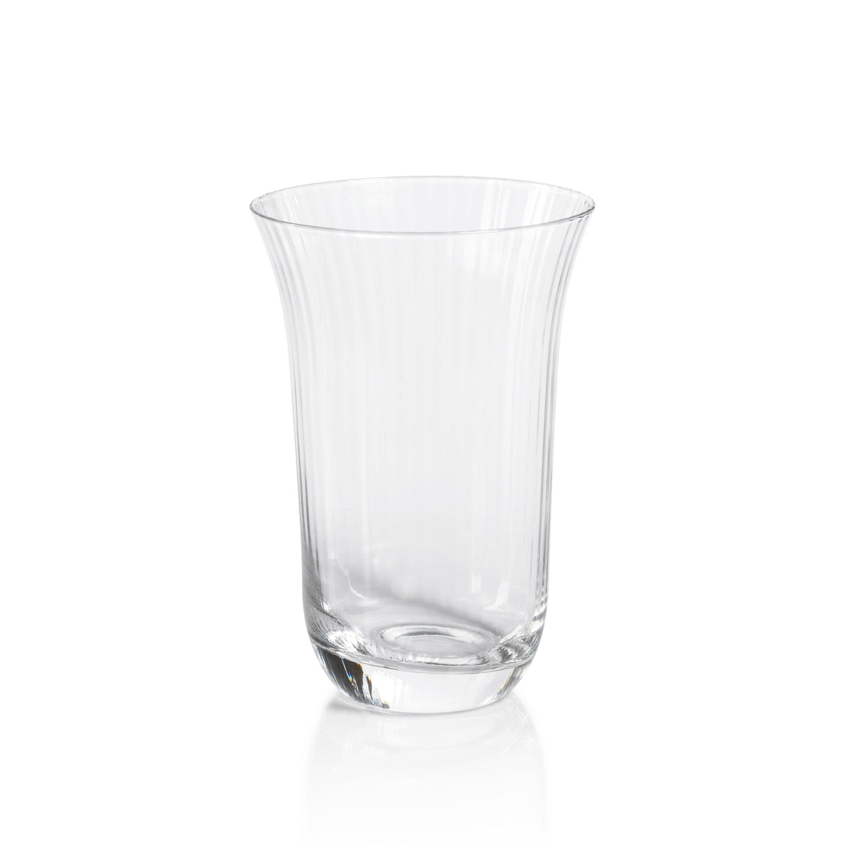 Kirby Clear Optic Highball Glasses, Set of 4 | Bone & Brass