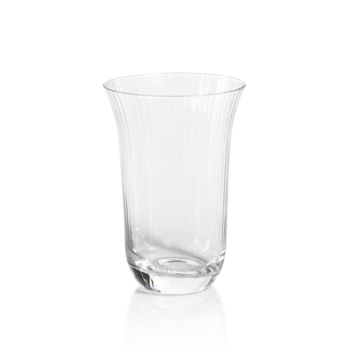 Kirby Clear Optic Highball Glasses, Set of 4 | Bone & Brass