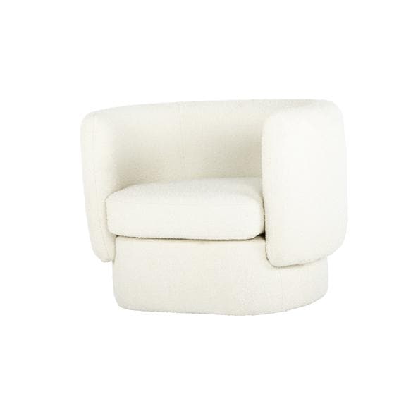 Koba Chair Maya White | Bone & Brass