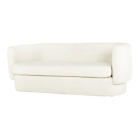 Koba Sofa Maya White | Bone & Brass