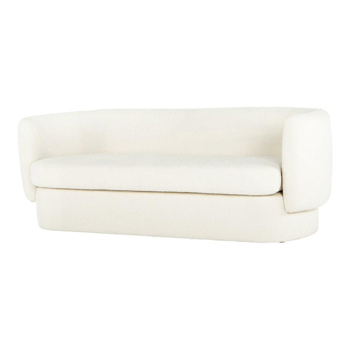 Koba Sofa Maya White | Bone & Brass