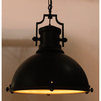 Metal Marine Fixture Pendant Black Steel