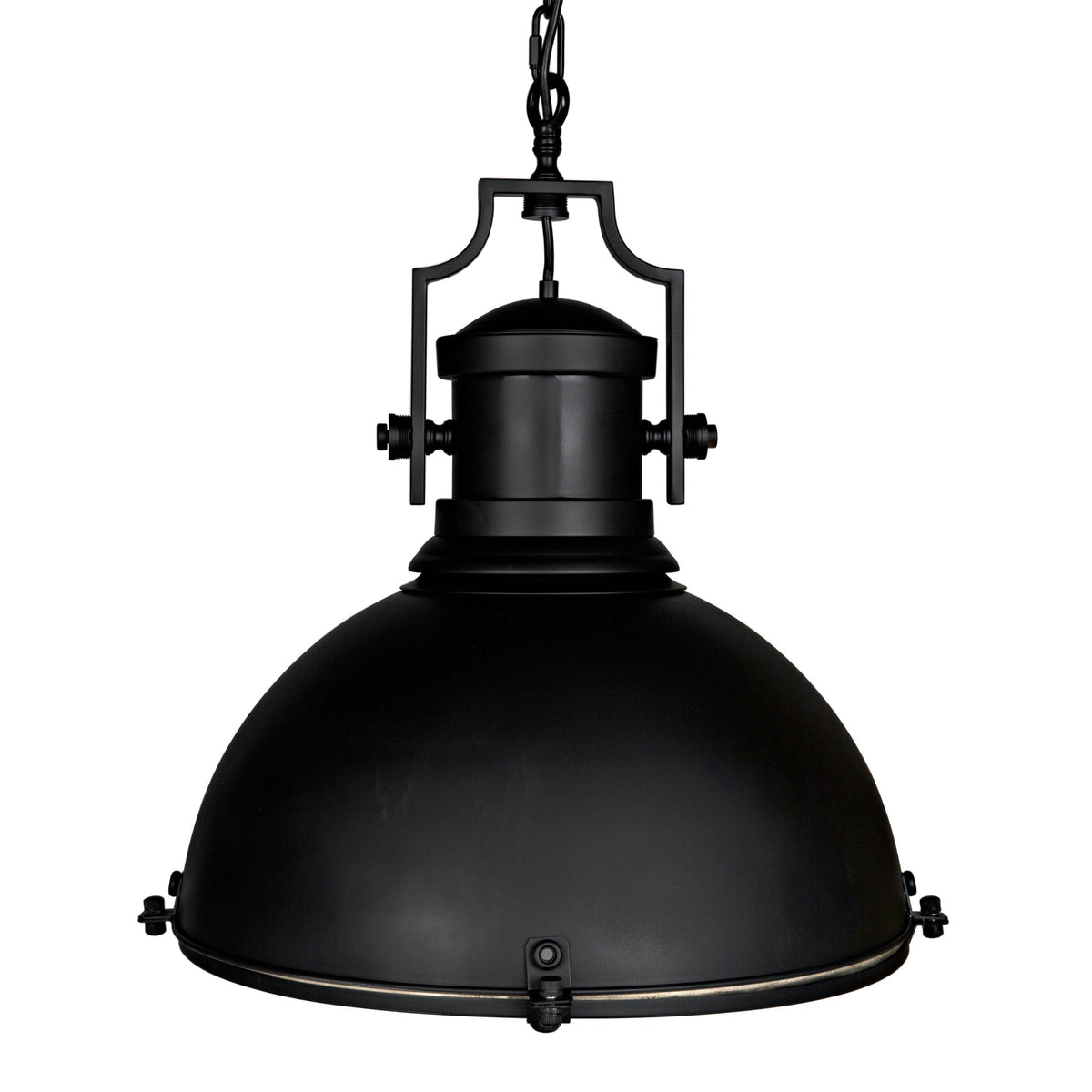 Metal Marine Fixture Pendant Black Steel