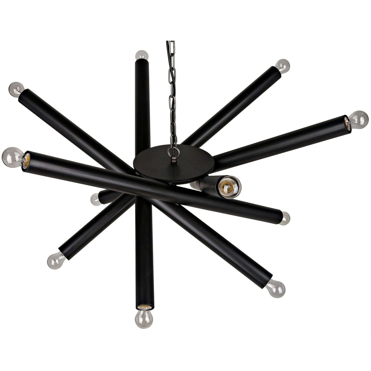 Lex Chandelier Black Steel