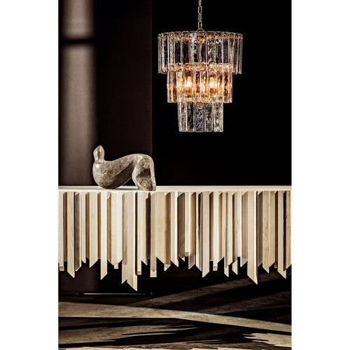 Bruna Chandelier Small Metal with Brass Finish